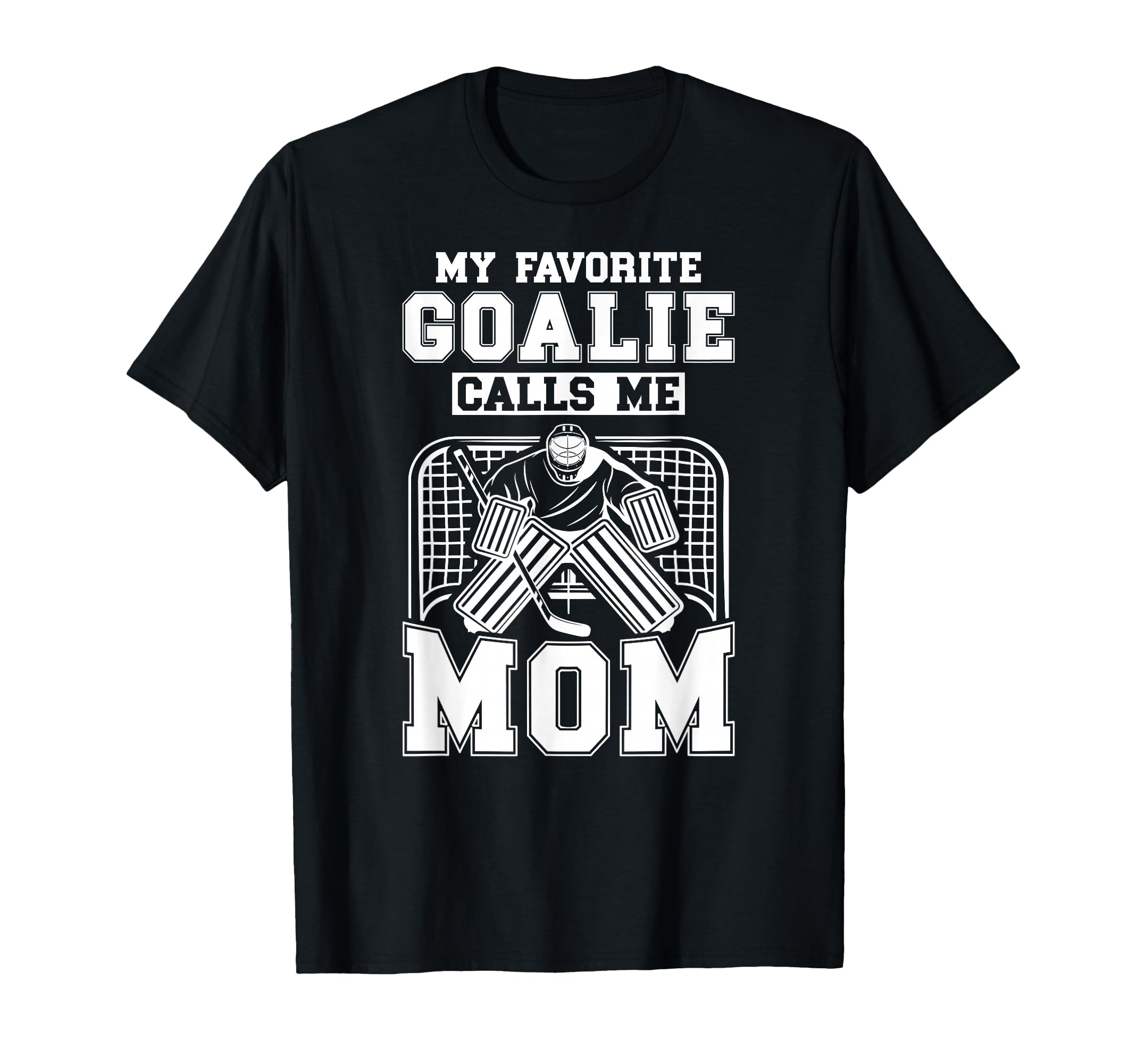 Proud Ice Hockey Keeper Mom Hockey Goalie T-Shirt - Unique Graphic Unisex