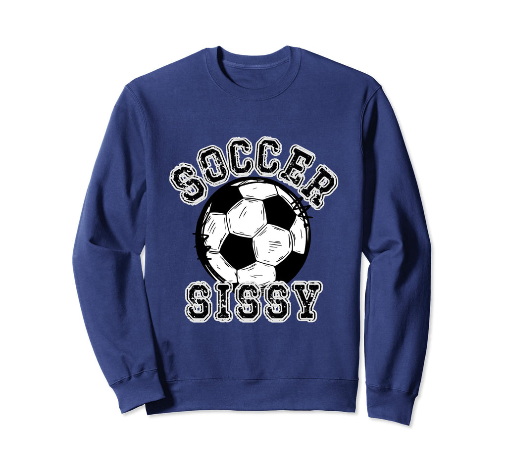 Soccer Ball Distressed Trending Sweatshirt - Minimalist Print Men Women