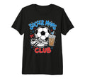 Soccer Moms Club Iced Coffee Cleats T-Shirt - Novelty Apparel for Adults