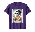 Funny Skeleton Tarot Card Halloween T-Shirt - Streetwear Style Unisex