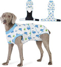 Recovery Suit for Dogs After Surgery, Professional Dog Surgical Suit for Female Spay, Male Neuter, E-Collar & Cone Alternative Dog Onesie for Abdominal Wounds Skin Disease, Blue, S