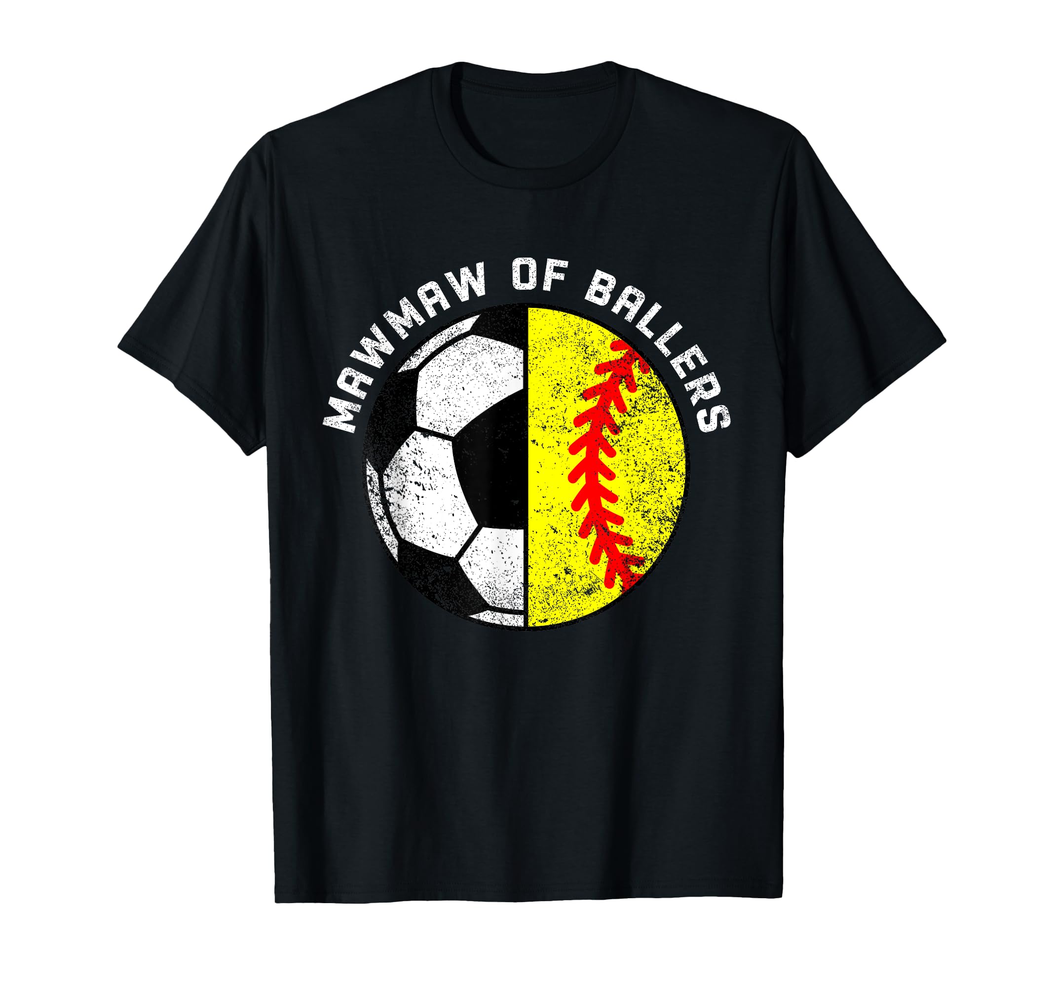 Mawmaw Ballers Funny Soccer Softball T-Shirt - Minimalist Print Men Women