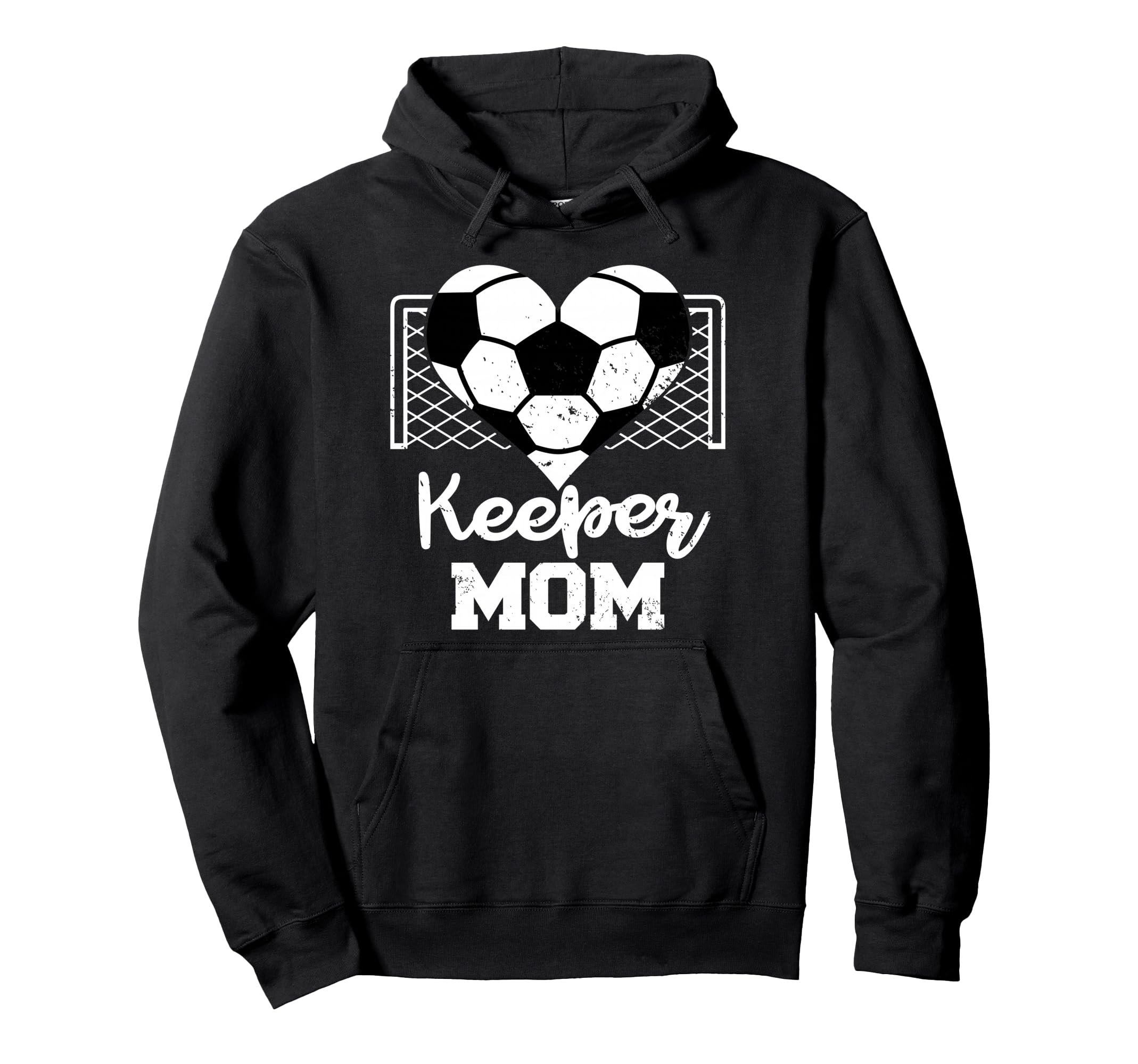 Keeper Mom Funny Soccer Goalkeeper Mom Hoodie - Unique Graphic for Adults