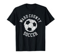 Ward County Soccer Distressed 90S T-Shirt - Graphic Print Men Women