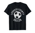 Lubbock County Soccer Distressed 90S T-Shirt - Graphic Print for Adults