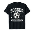 Coquette Bow Soccer Mommy Soccer Team Sport T-Shirt - Graphic Print Unisex
