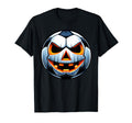 Funny Halloween Jack O Lantern Soccer T-Shirt - Custom Art Print Men Women