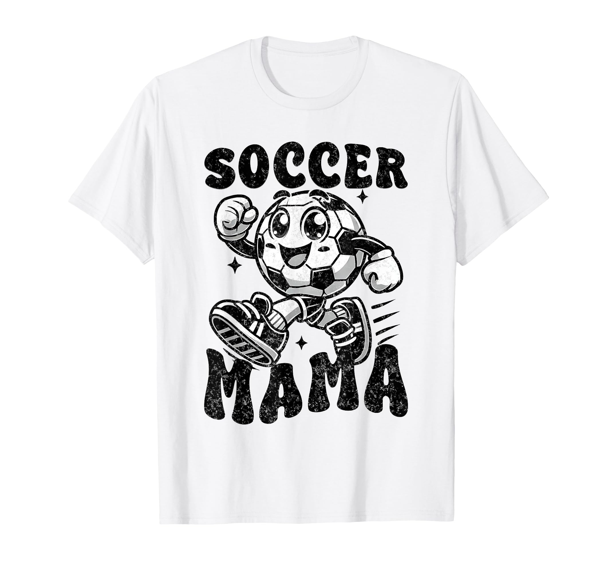 Checkered Soccer Mama Soccer Mom T-Shirt - Casual Everyday Wear for Adults