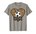Soccer Gigi Heart Grandma Gigi T-Shirt - Fun Novelty Design Men Women