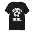 Soccer Funny Soccer Ball Distressed T-Shirt - Minimalist Print for Adults