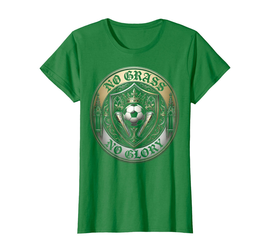 No Grass No Glory Soccer T-Shirt - Minimalist Print Unisex
