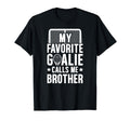 My Favorite Hockey Goalie Brother T-Shirt - Aesthetic Graphic Unisex