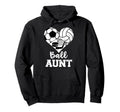 Ball Aunt Heart Funny Soccer Hoodie - Aesthetic Graphic for Adults