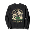 Soccer Halloween Spooky Sweatshirt - Casual Everyday Wear Men Women