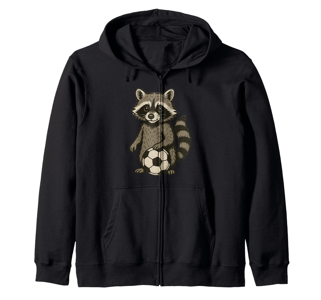 Raccoon Soccer Raccoons Hoodie - Novelty Apparel Men Women