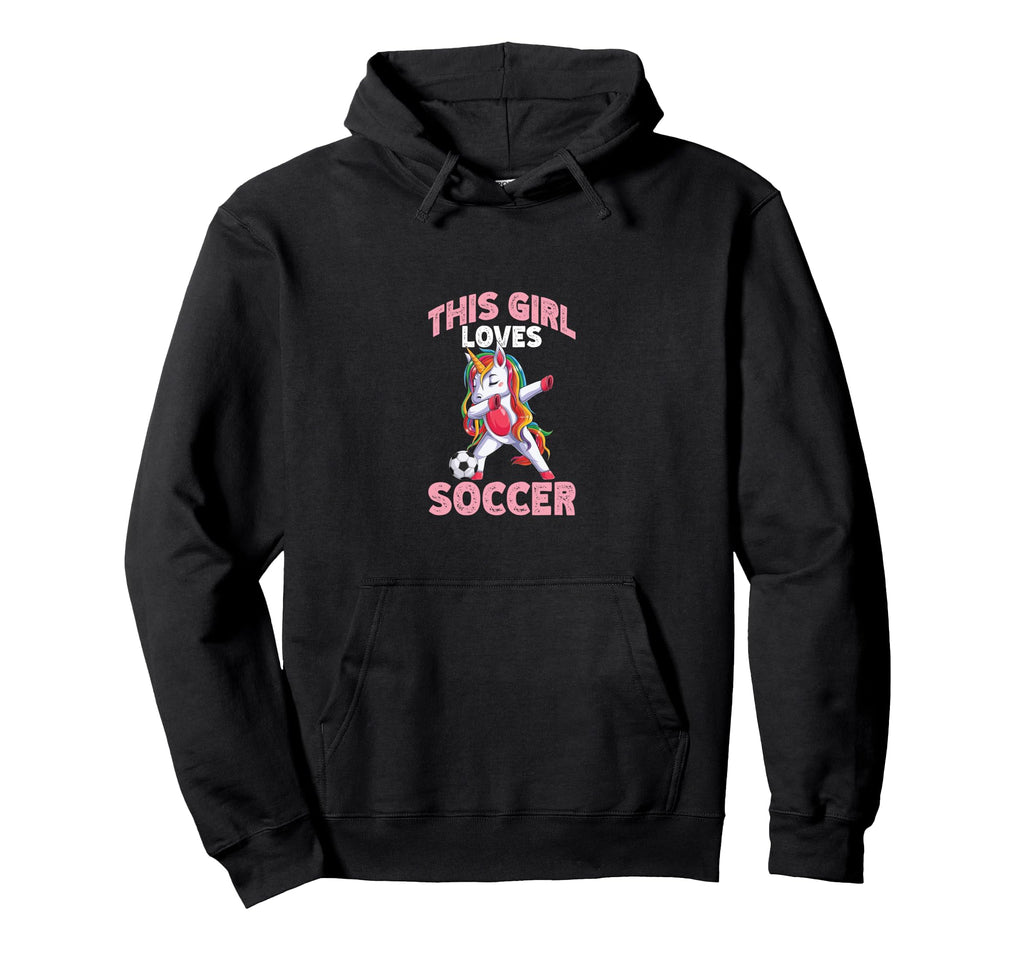 Loves Soccer Funny Sport Hoodie - Minimalist Print Men Women
