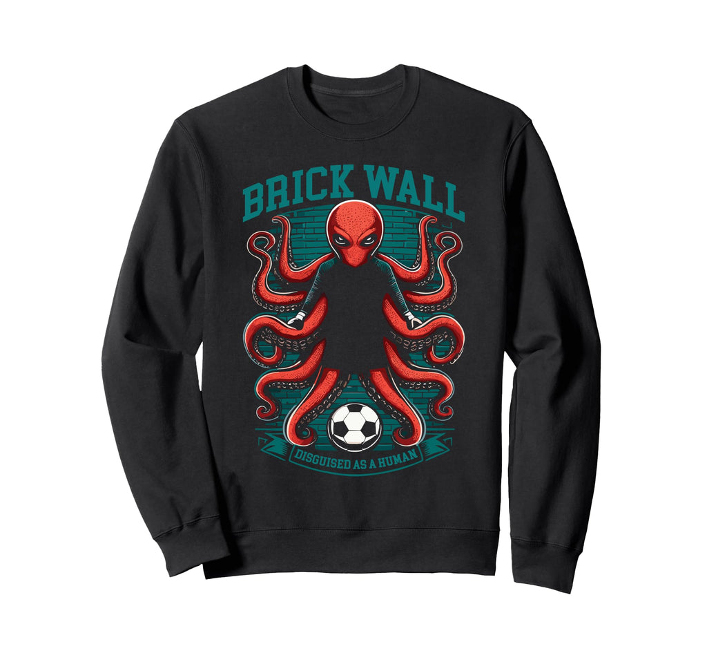 Soccer Player Octopus Soccer Sweatshirt - Custom Art Print for Adults