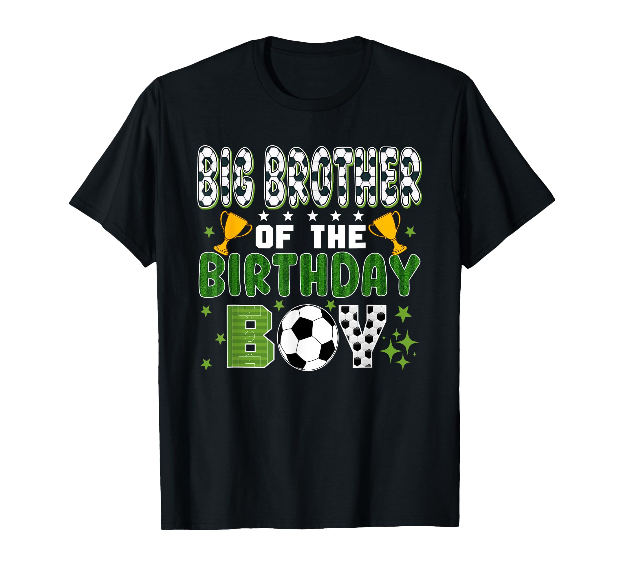 Big Brother Birthday Soccer Group Family T-Shirt - Streetwear Style Unisex