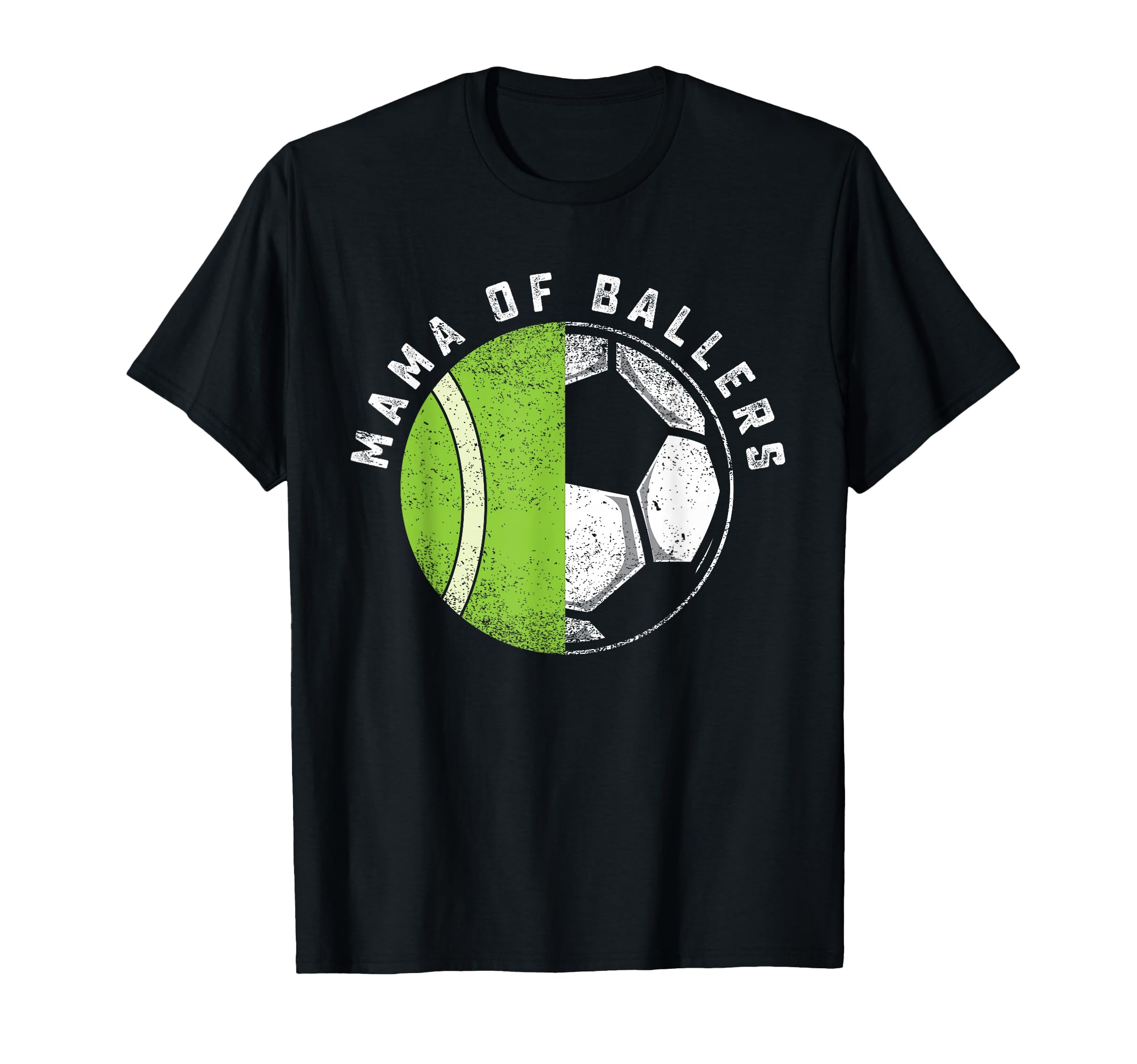 Mama Ballers Tennis Player Son T-Shirt - Casual Everyday Wear for Adults