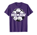 Soccer Memaw Soccer Ball Split Funny T-Shirt - Custom Art Print Unisex