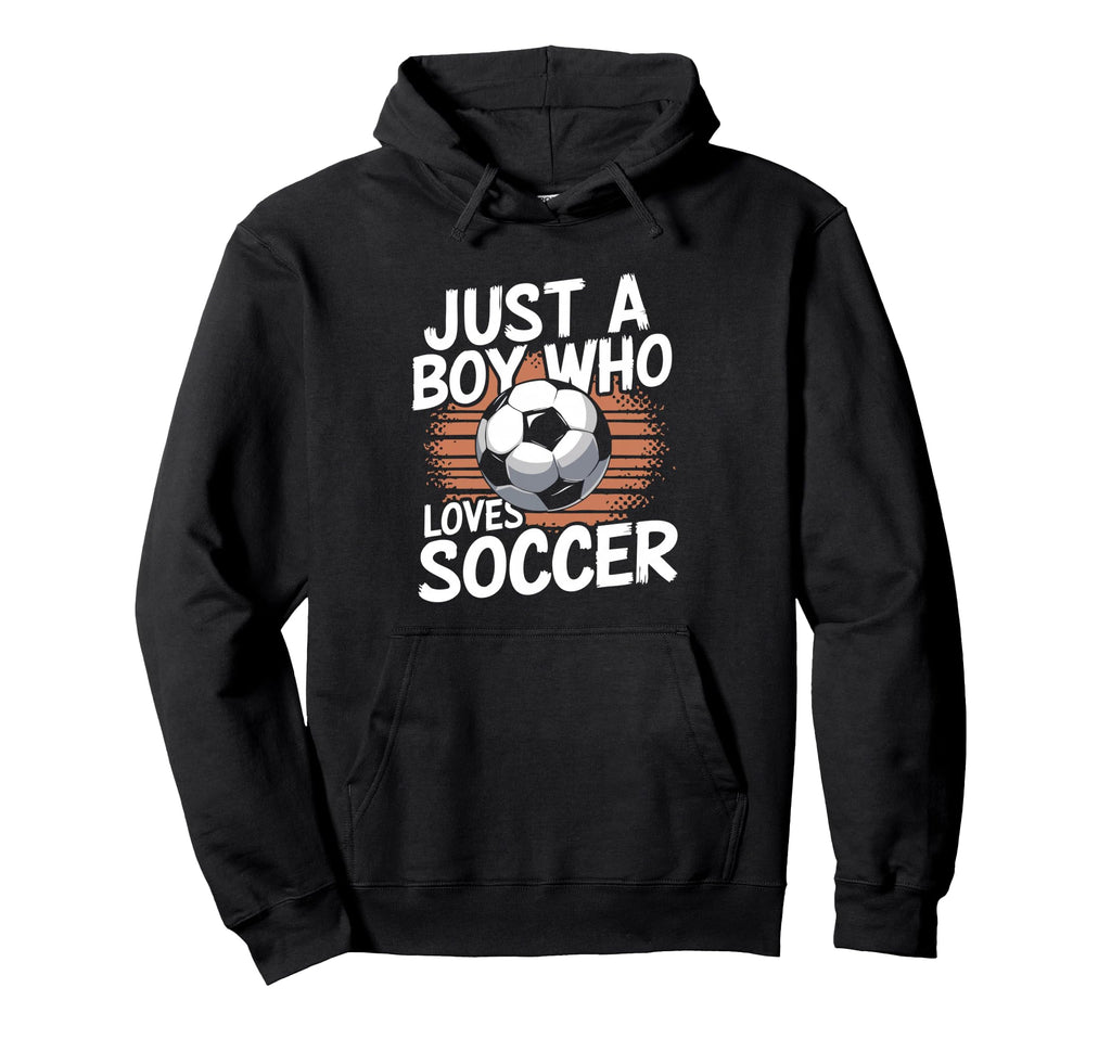 Just Who Loves Soccer Hoodie - Trendy Graphic for Adults