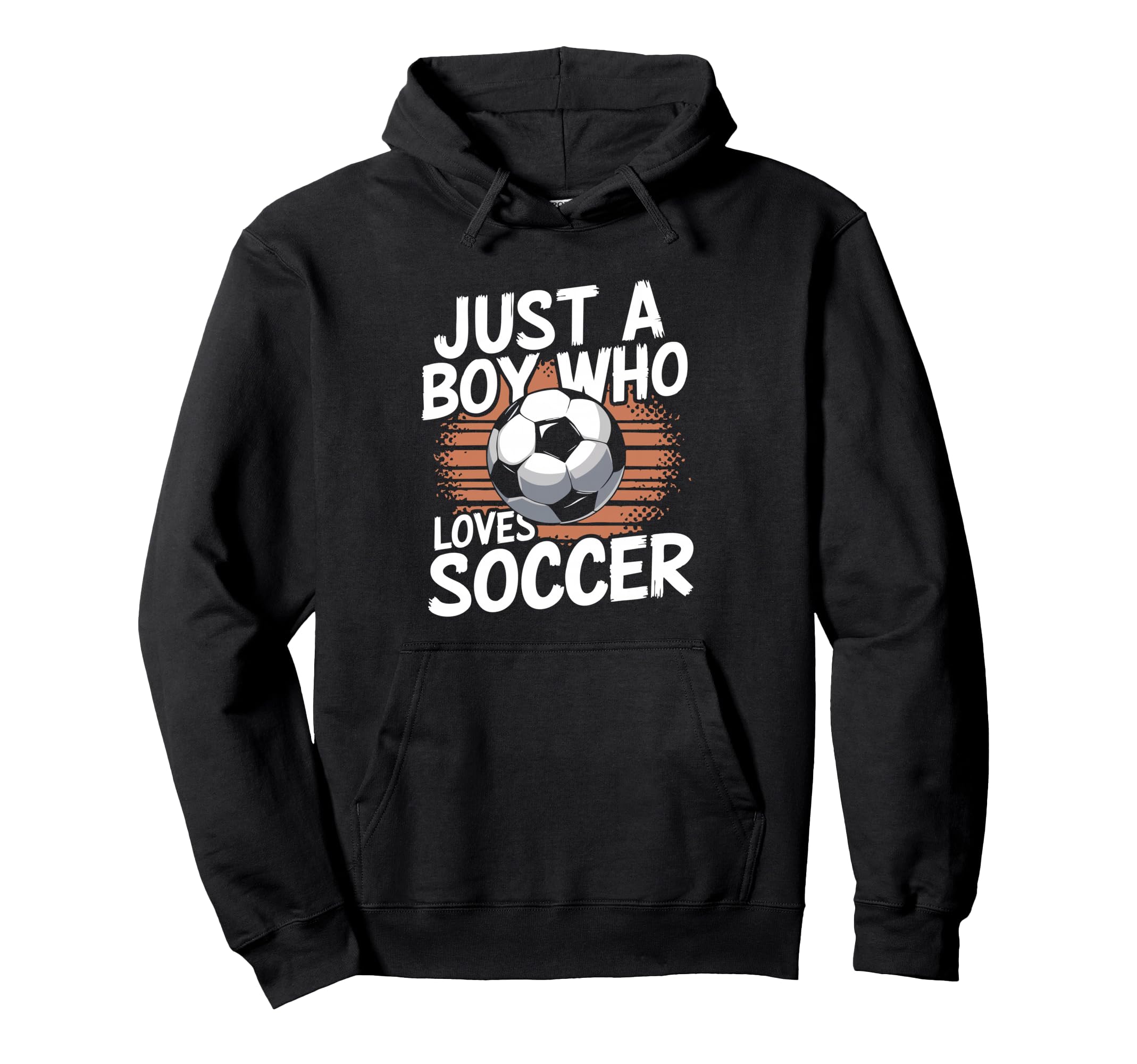 Just Who Loves Soccer Hoodie - Trendy Graphic for Adults