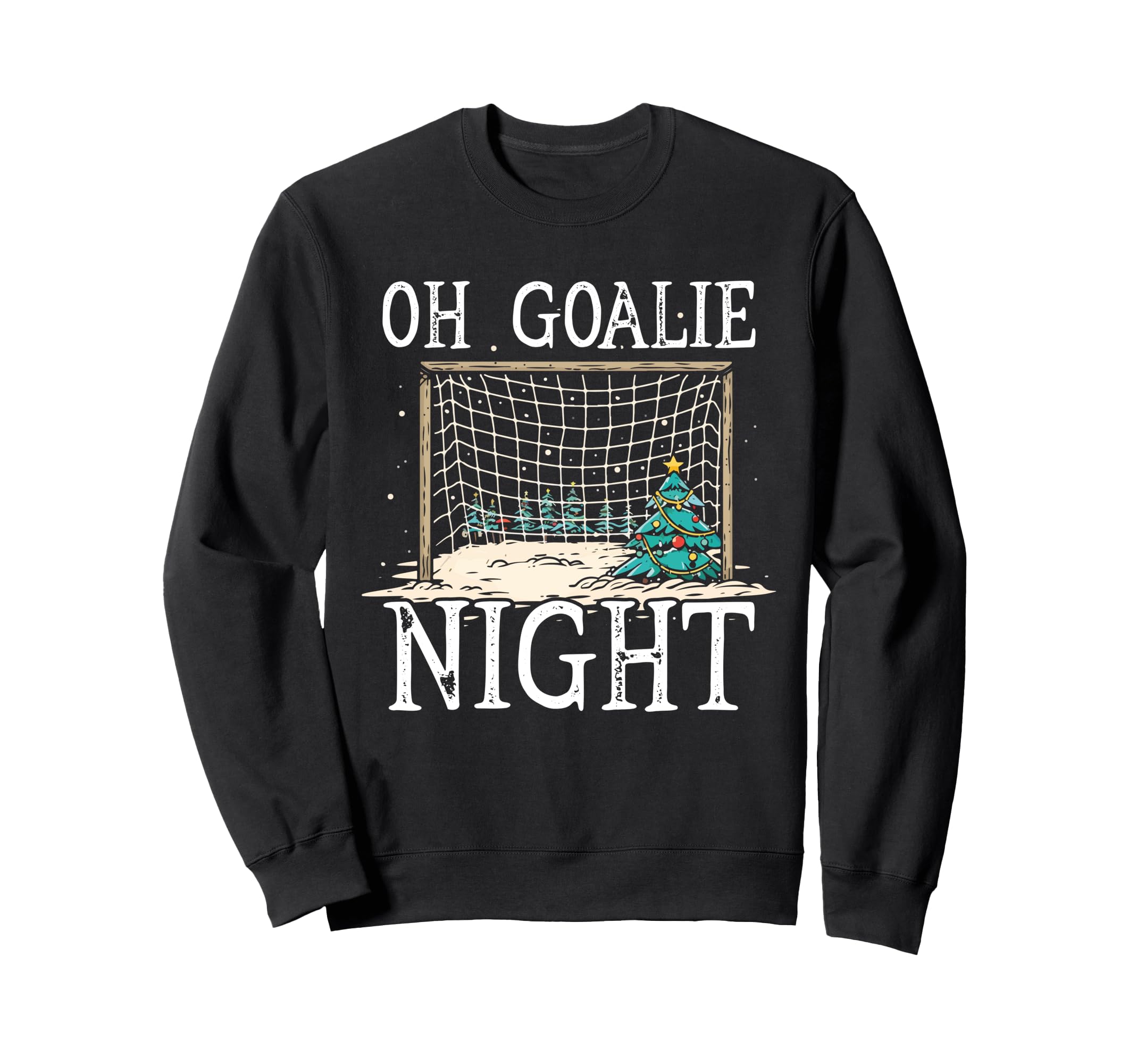 Soccer Player Day Goalkeeper Santa Sweatshirt - Unique Graphic for Adults