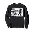 Funny Pet My Dog And Play Soccer Sweatshirt - Minimalist Print Men Women