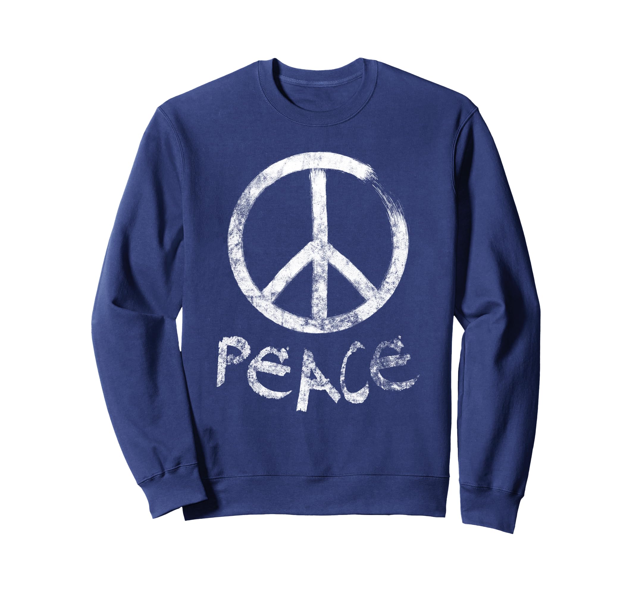 Peace Sign Sweatshirt - Fun Novelty Design for Adults