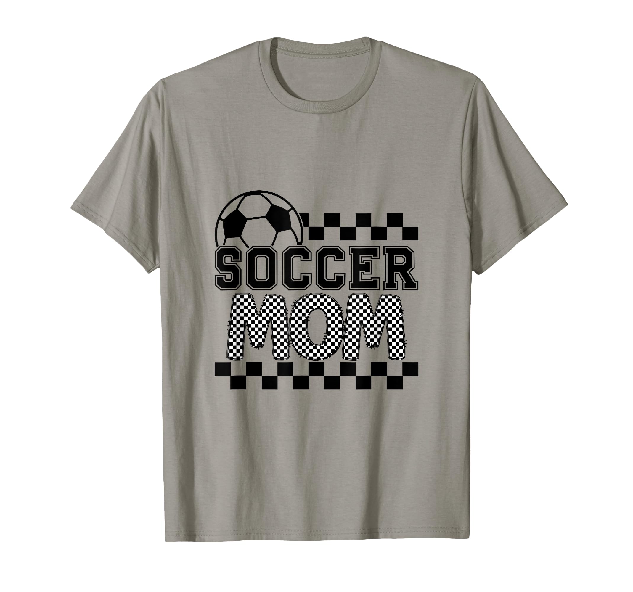 Soccer Mom Checker Checkered T-Shirt - Aesthetic Graphic for Adults