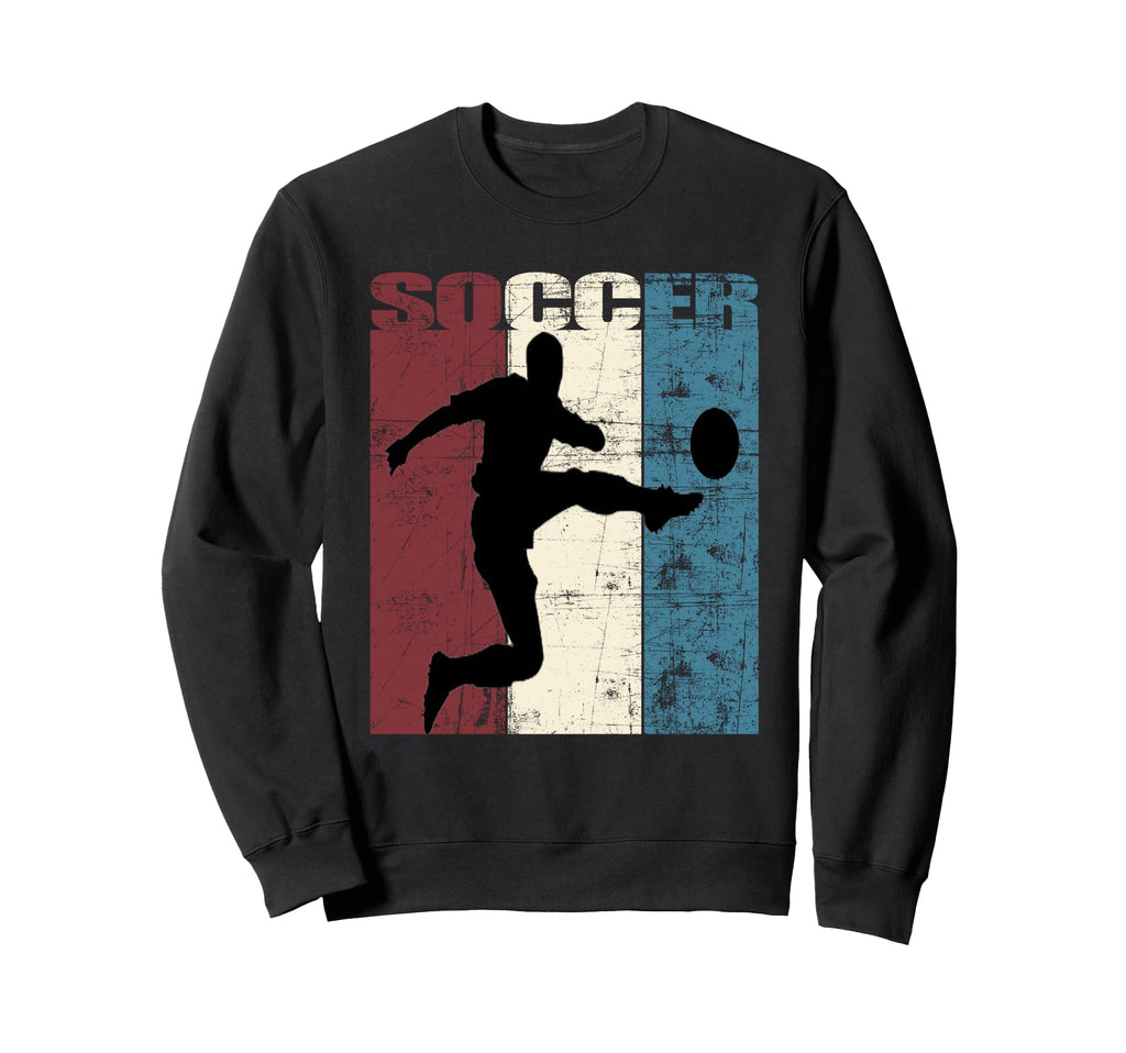 Soccer Player Distressed Sweatshirt - Casual Everyday Wear for Adults