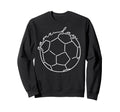Game Day Soccer Player Fan Footbal Sweatshirt - Trendy Graphic for Adults