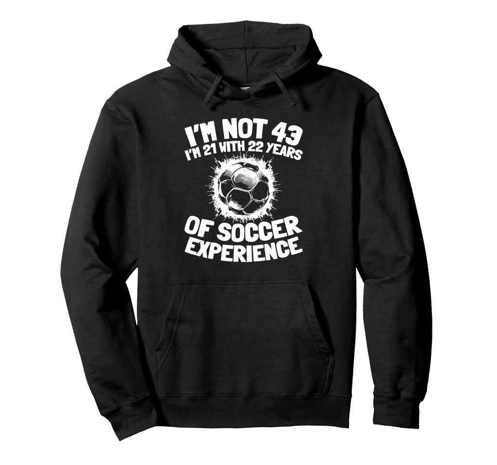43 Years Old Team Player Sports Soccer Hoodie - Trendy Graphic for Adults