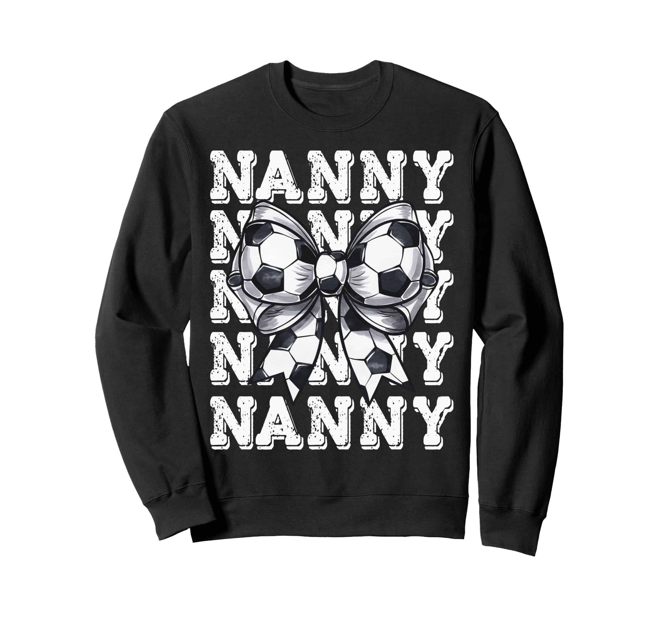 Coquette Soccer Nanny Matching Sweatshirt - Graphic Print for Adults