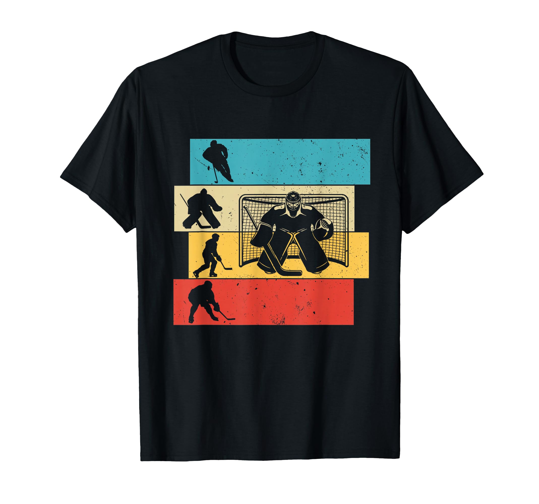 Ice Hockey Goalie Ice Hockey Player T-Shirt - Minimalist Print for Adults