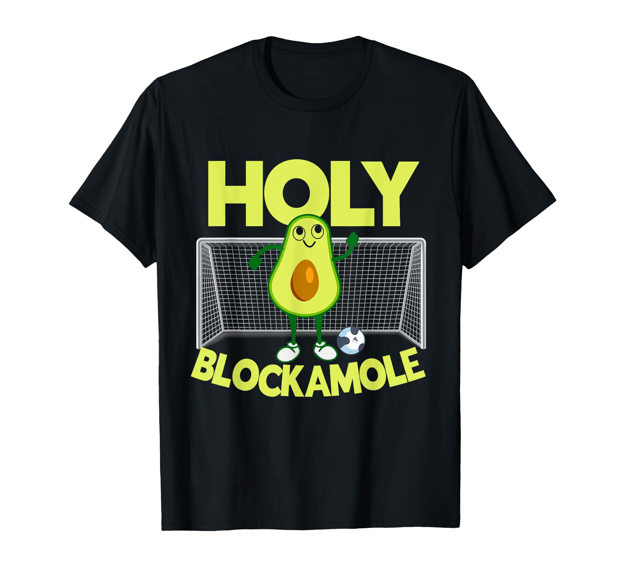 Holy Blockamole Soccer Blocker Funny T-Shirt - Graphic Print Unisex