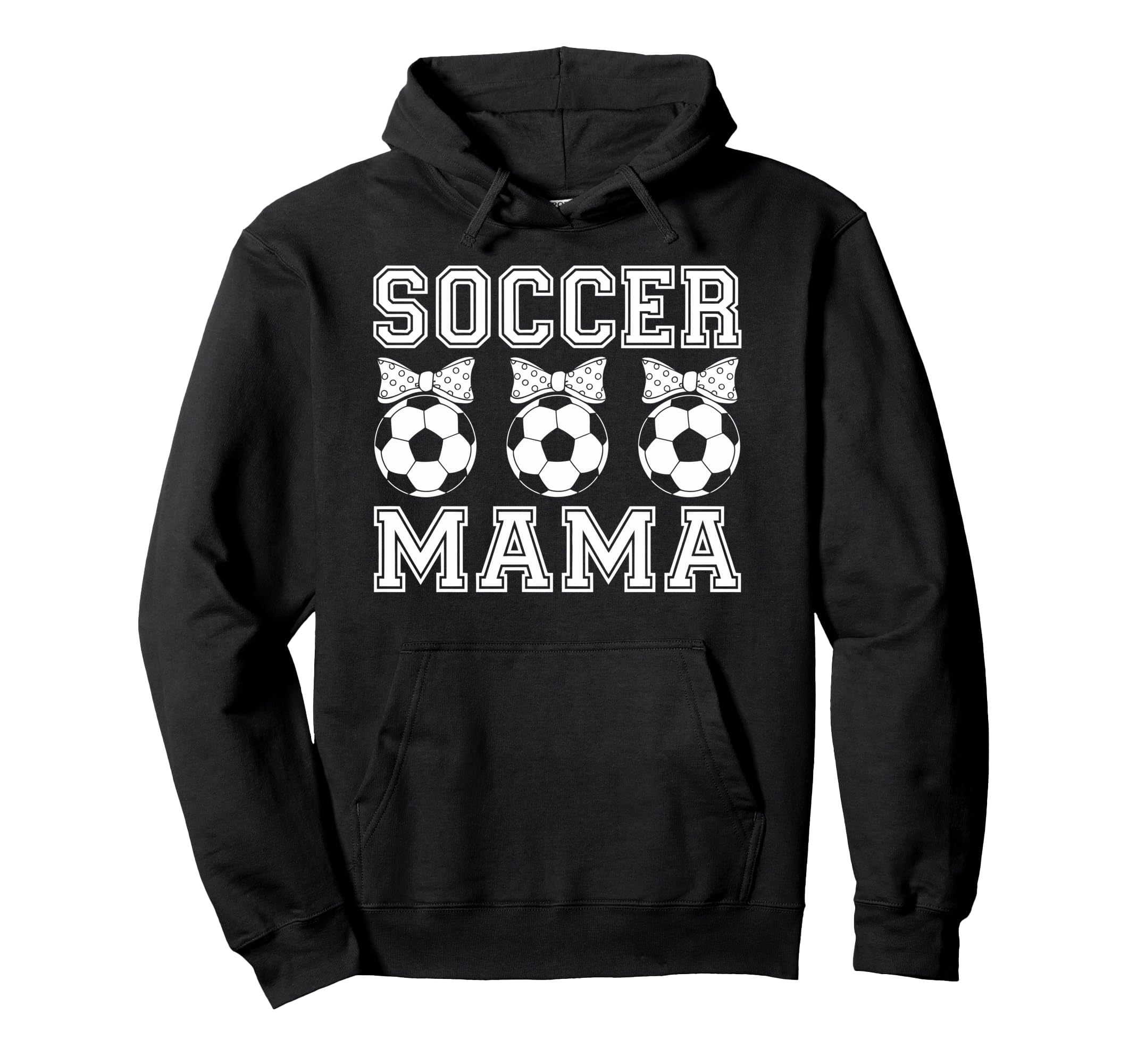 Soccer Mama Coquette Bow Soccer Mom Bow Hoodie - Trendy Graphic for Adults