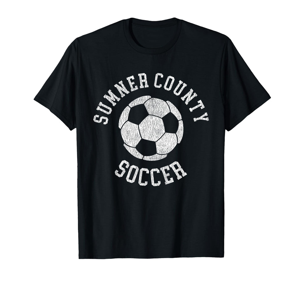 Sumner County Soccer Distressed 90S T-Shirt - Minimalist Print Men Women