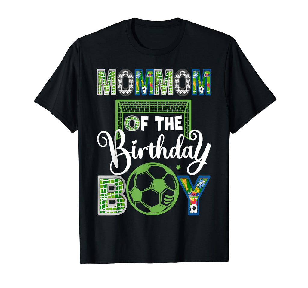 Mommom Birthday Soccer Baller Birthday T-Shirt - Aesthetic Graphic Unisex