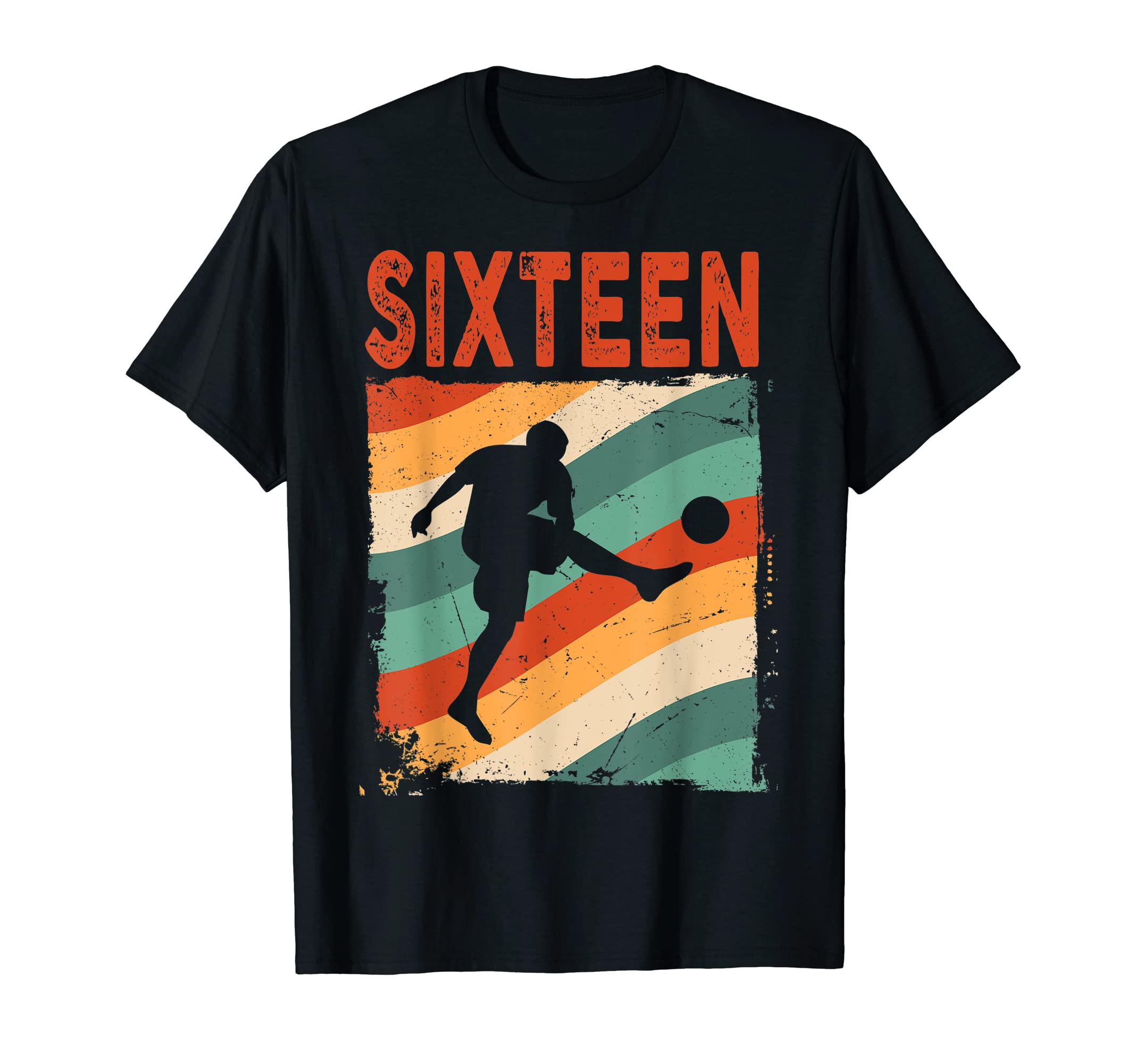 16Th Birthday Soccer 16 Years Old T-Shirt - Aesthetic Graphic for Adults