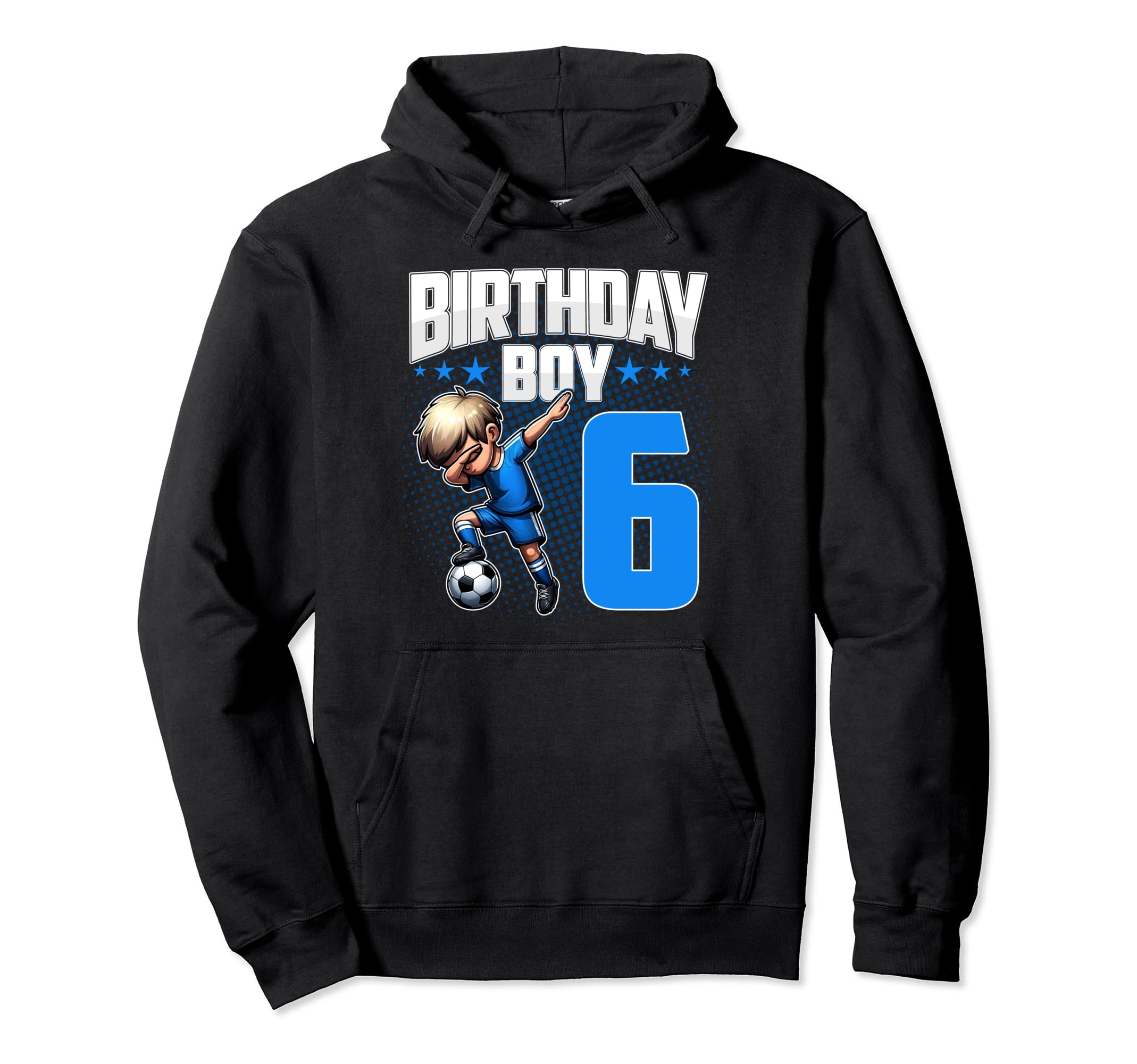 6Th Birthday Soccer Dabbing 6 Years Hoodie - Fun Novelty Design Men Women