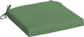 Arden Selections Rocking Chair Cushion, 19 x 18, Rain-Proof, Fade Resistant, Cushions for Rocking and Outdoor Chairs 18 x 19, Moss Green Leala (Pack of 4)
