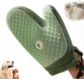 Pet Hair Removal Glove,2025 New All-in-One Grooming Mist Pet Hair Remover Gloves, Pet Hair Remover Glove for Cats & Dogs,Double-Sided Reusable Gloves for Couch, Clothing,Carpet (Green)