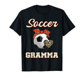Soccer Gramma Bandana Leopard Heart T-Shirt - Fun Novelty Design Men Women