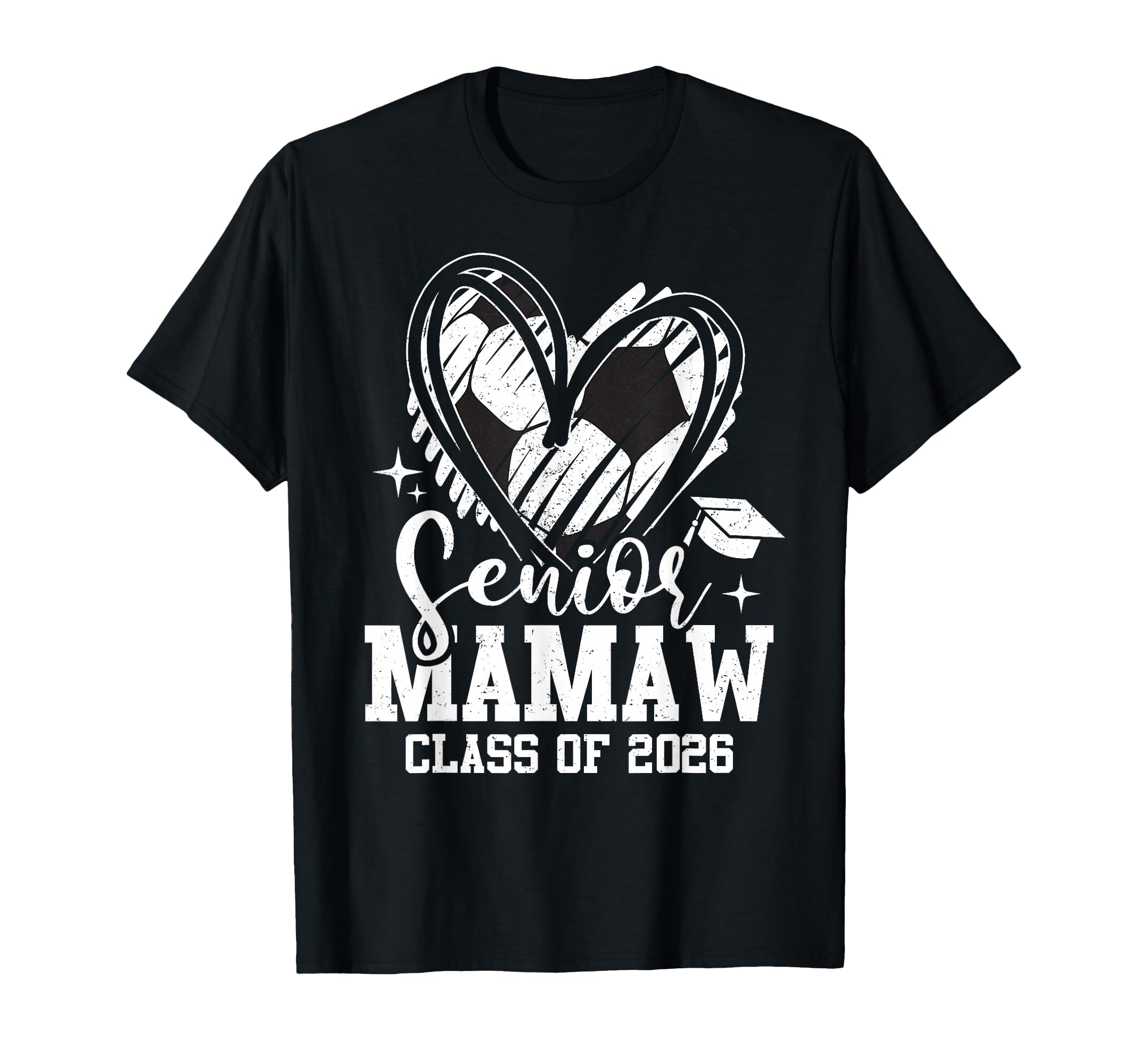 Senior Mamaw Class 2026 Soccer T-Shirt - Fun Novelty Design for Adults