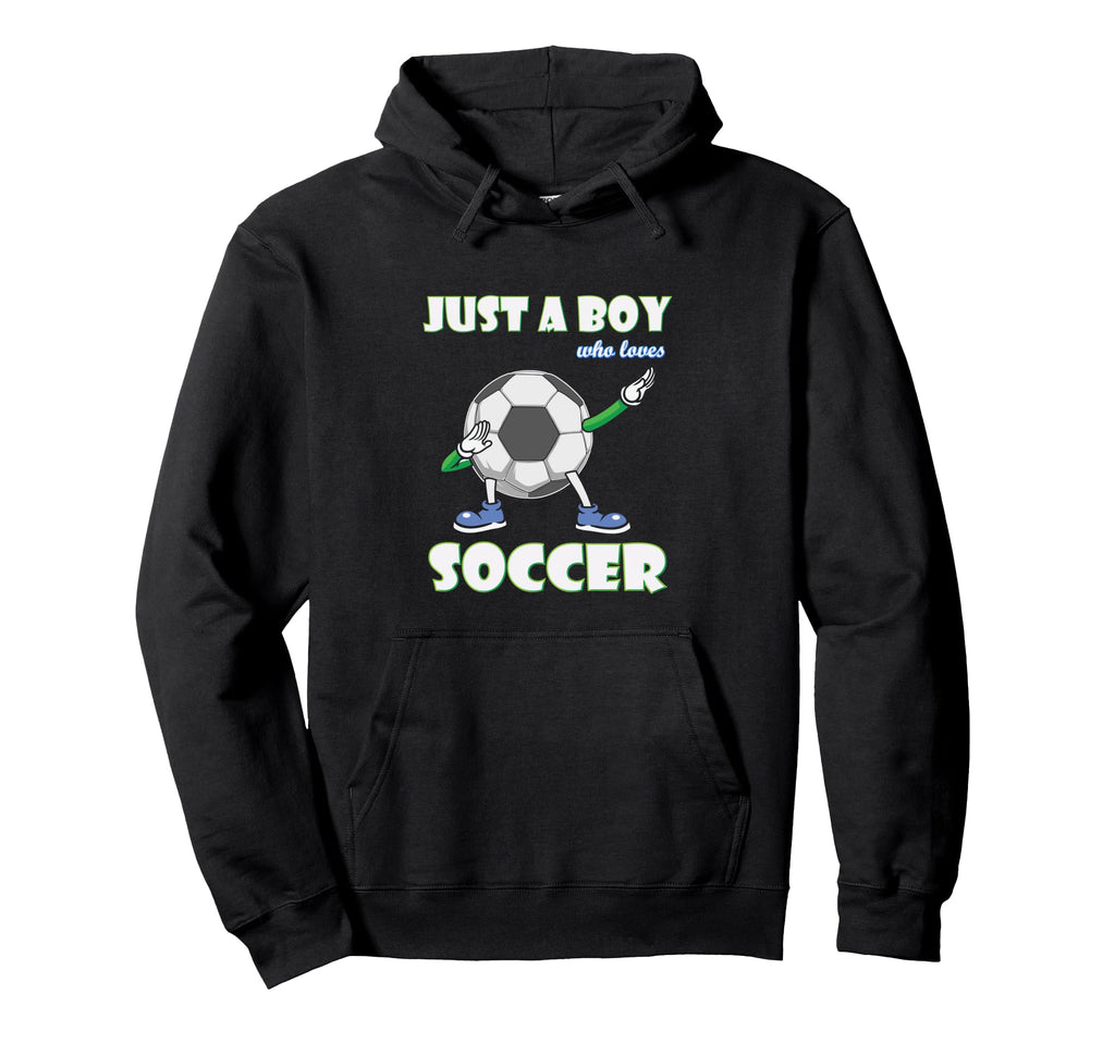 Just Who Loves Soccer Football Hoodie - Trendy Graphic Unisex