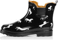 NORTY - Womens Ankle Rain Boots - Ladies Waterproof Winter Spring Garden Boot runs ½ size large