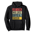 Just Who Loves Coffee And Soccer Hoodie - Casual Everyday Wear Men Women