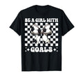 Be Goals Soccer Coquette Bow T-Shirt - Minimalist Print Men Women