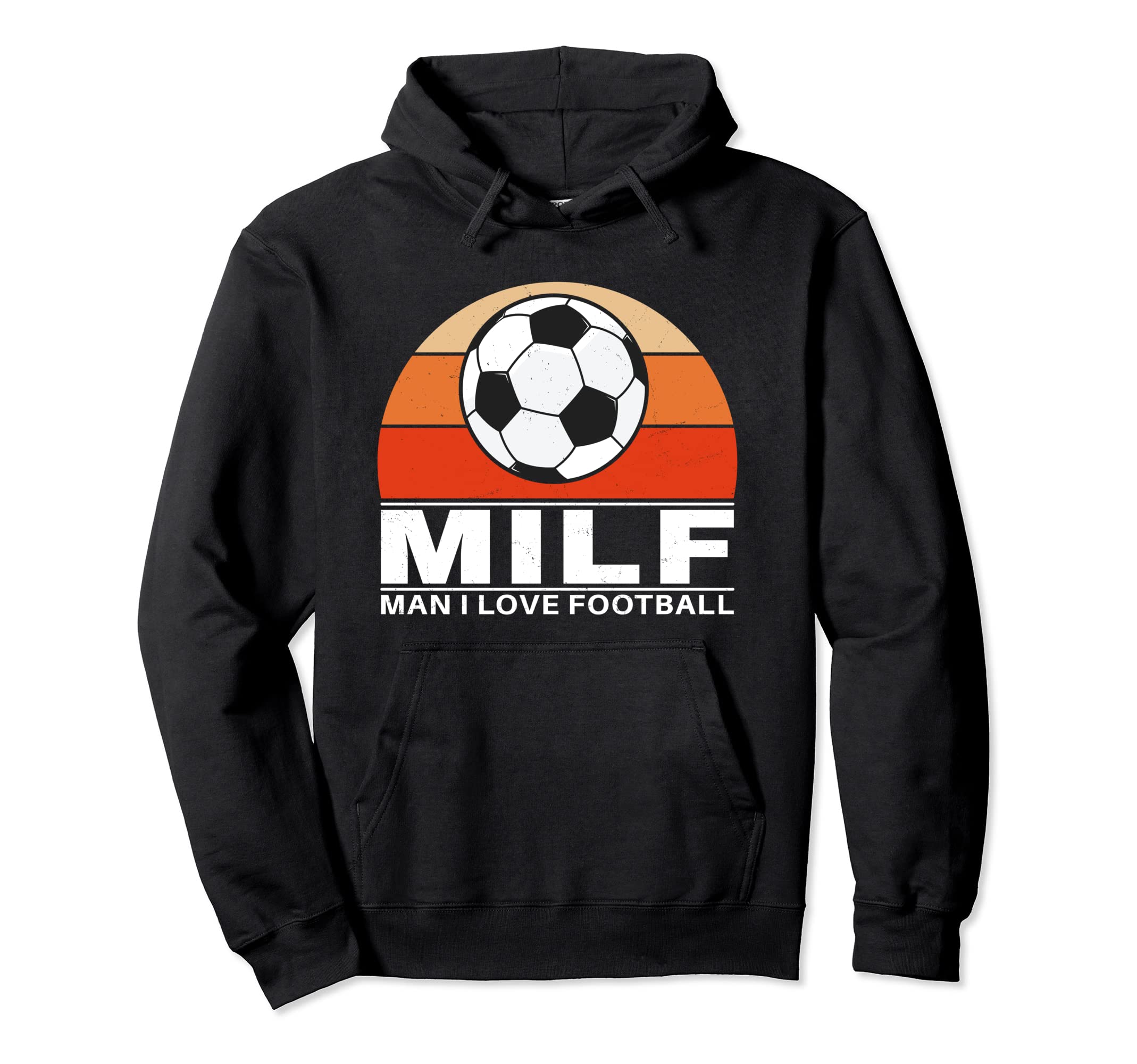 Milf I Love Football Hoodie - Graphic Print Unisex